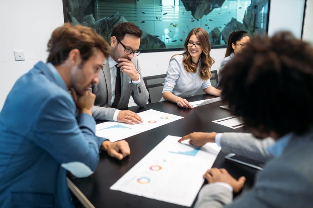Meeting Corporate Success Business Brainstorming Teamwork Concept