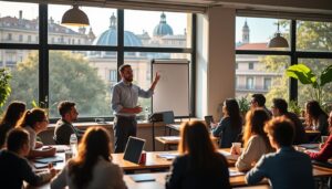 descubre cómo mejorar tus habilidades lingüísticas en nuestra escuela de idiomas en madrid. ofrecemos cursos adaptados a todos los niveles, con profesores nativos y un ambiente dinámico que te motivará a hablar y aprender. ¡inscríbete y transforma tu aprendizaje!