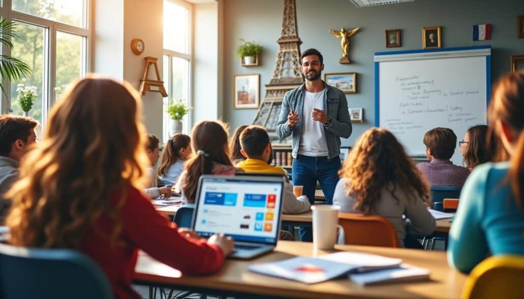 domina el francés en tiempo récord con nuestros cursos intensivos. aprende rápidamente a comunicarte y sumérgete en la cultura francesa. descubre todos los beneficios de mejorar tus habilidades lingüísticas hoy mismo.